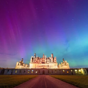 Aurore boréale à Chambord